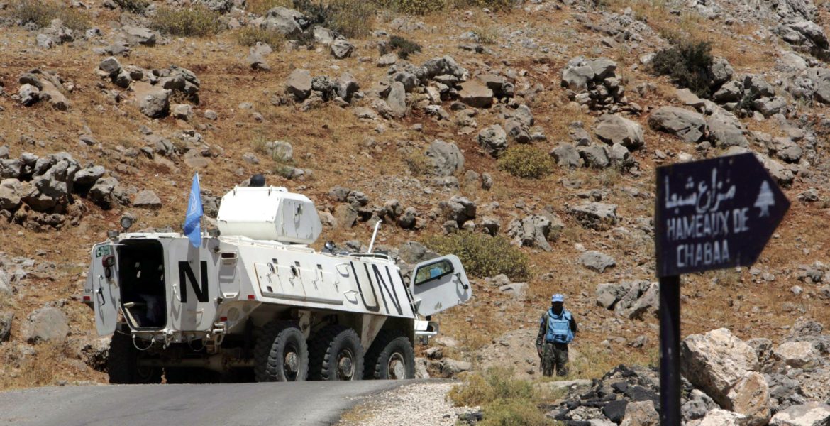 قوات اليونيفل في مزارع شبعا المحتلة جنوب لبنان/ رويترز