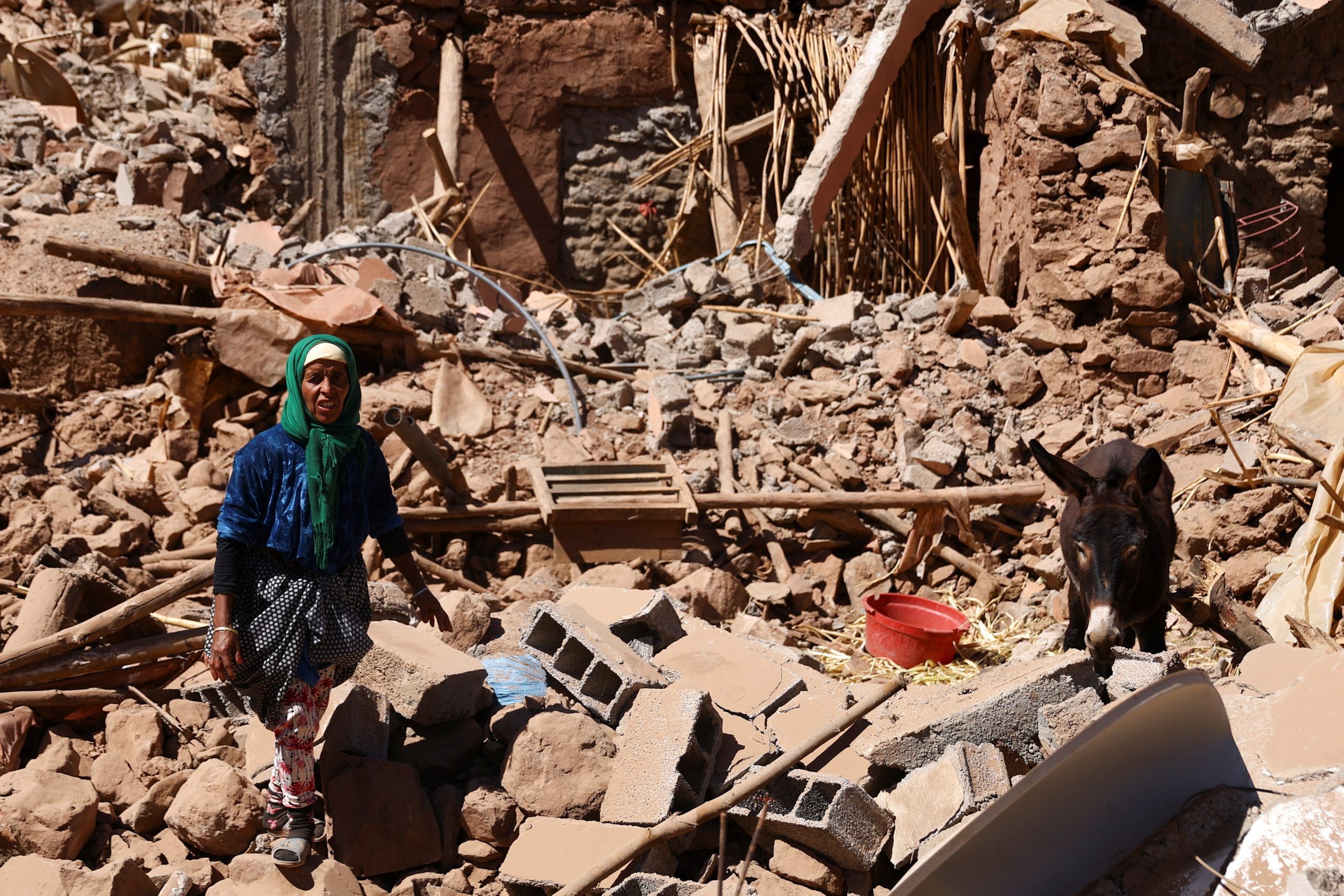 المناطق المتضررة من الزلزال في المغرب/رويترز