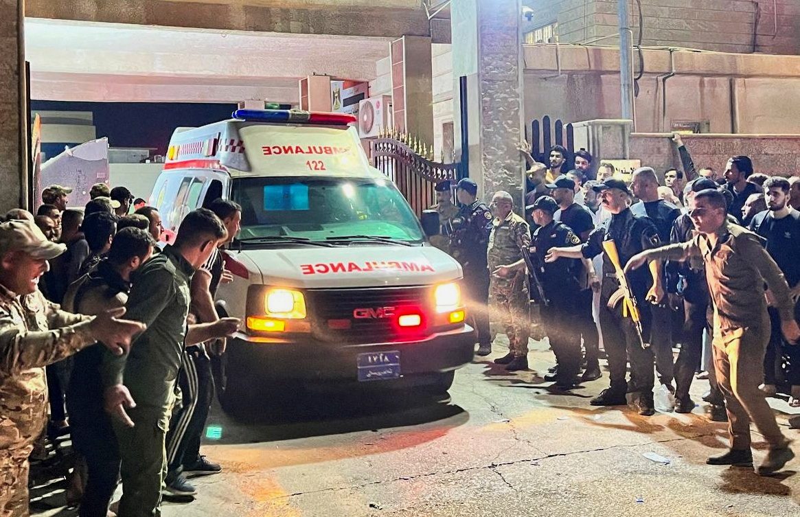 حريق بقاعة زفاف العراق