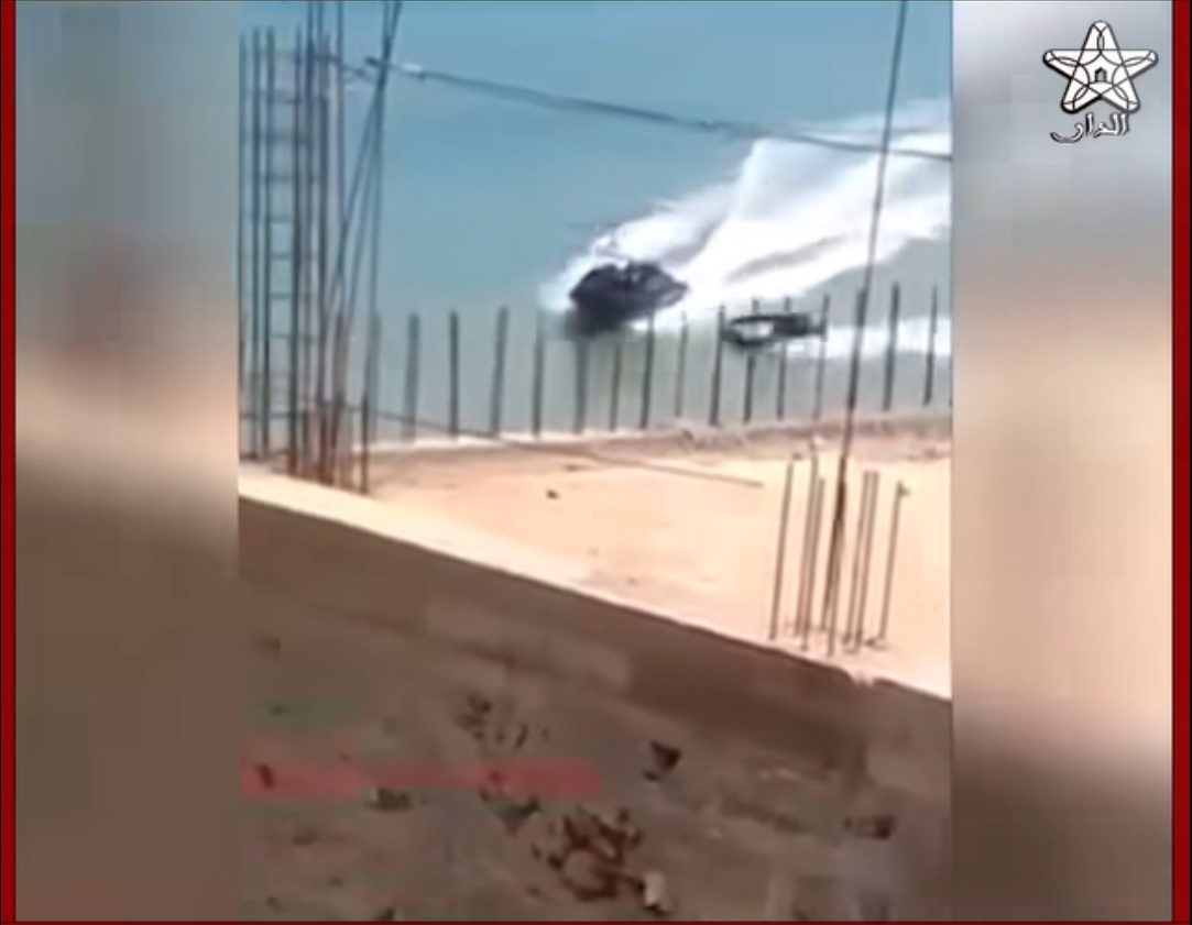 فيديو مطاردة مركب هجرة غير نظامية