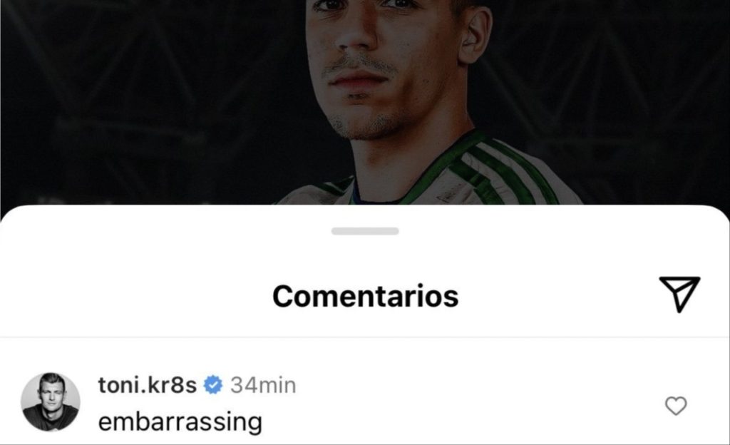 تعليق توني كروس على انتقال غابري فيغا إلى نادي الأهلي السعودي - وسائل التواصل الاجتماعي