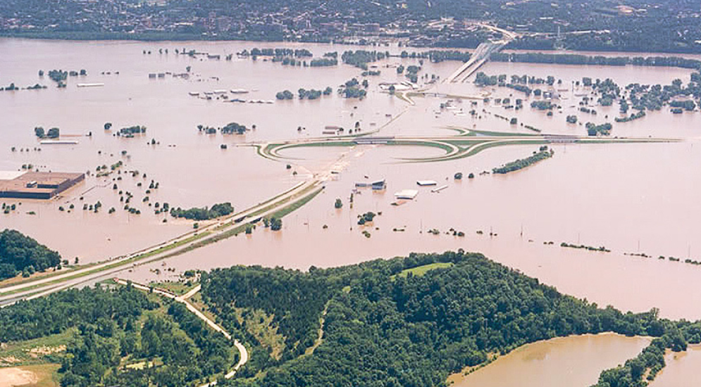 <strong>الولايات المتحدة..الفيضان الكبير سنة 1993 </strong>/التواصل الاجتماعي 