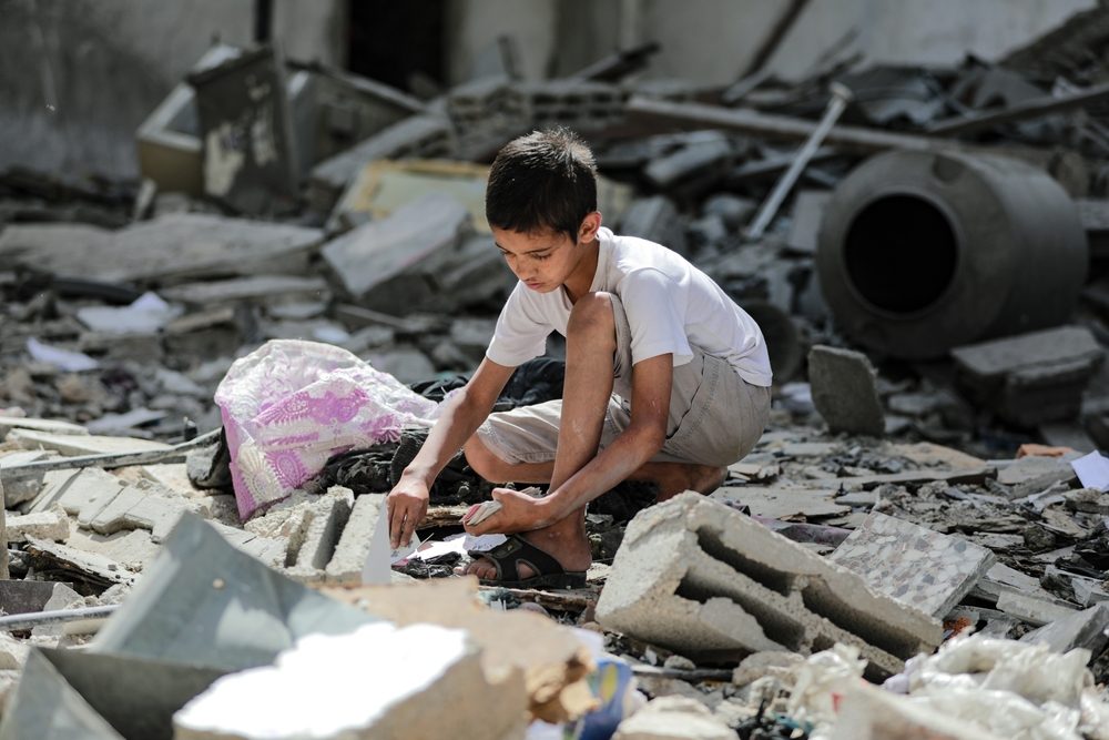 أطفال غزة في ضل الحرب