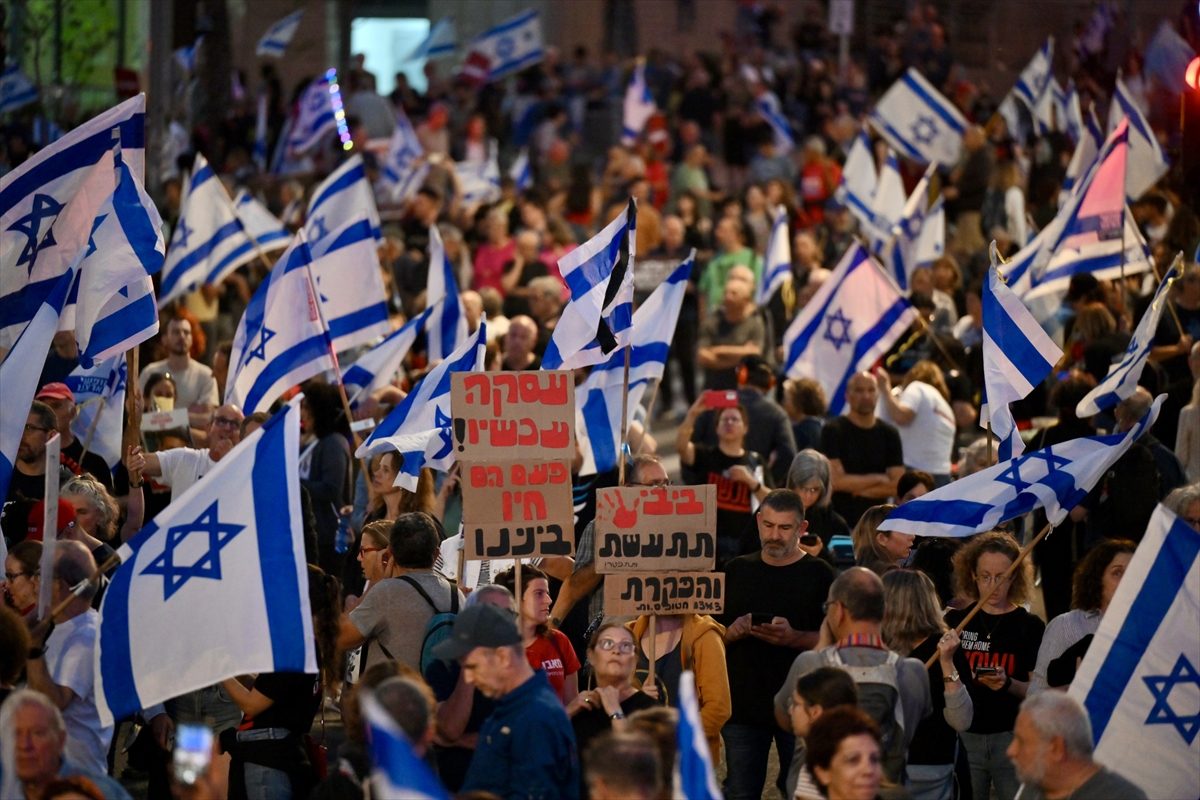آلاف الإسرائيليين يتظاهرون في تل أبيب/الأناضول
