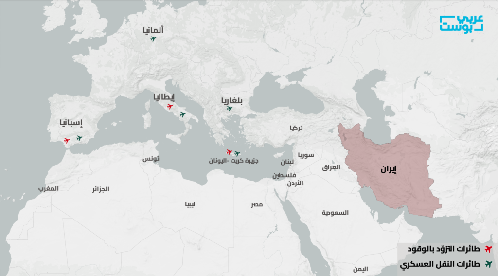 أمريكا حشد الطائرات العسكرية
