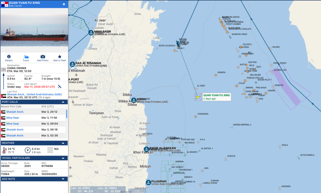 عبور مضيق هرمز