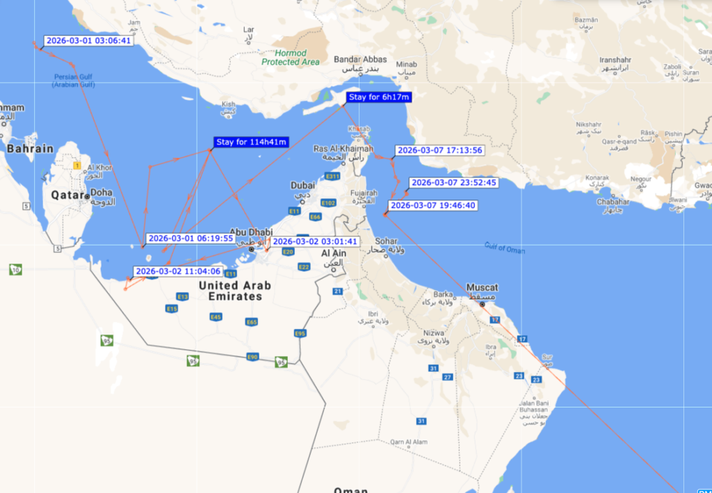 عبور مضيق هرمز